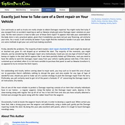 Dent Removal dent repair charlotte NC - Complete Auto Reconditioning