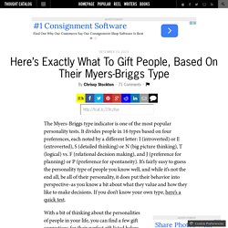 Here’s Exactly What To Gift People, Based On Their Myers-Briggs Type