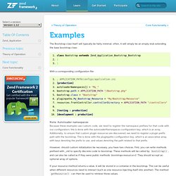 Examples - Zend_Application