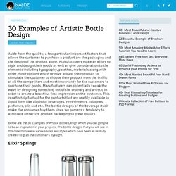 30 Examples of Artistic Bottle Design