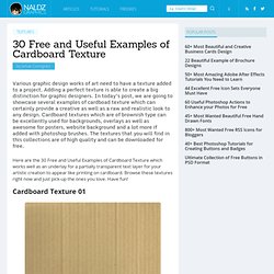 30 Free and Useful Examples of Cardboard Texture