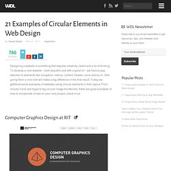 21 Examples of Circular Elements in Web Design