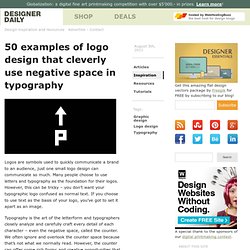 50 examples of logo design that cleverly use negative space in typography