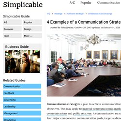 4 Examples of a Communication Strategy