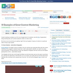 10 Examples of Great Content Marketing