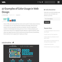 27 Examples of Color Usage in Web Design