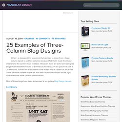 25 Examples of Three-Column Blog Designs
