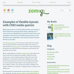 Examples of flexible layouts with CSS3 media queries