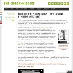 Examples of hypertext fiction – how to write hypertext narratives? - The Chron-nicoles
