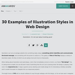30 Examples of Illustration Styles in Web Design