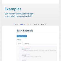 Examples - jQuery Steps