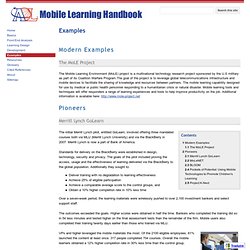 Examples - Mobile Learning Handbook