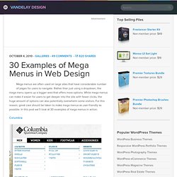 30 Examples of Mega Menus in Web Design