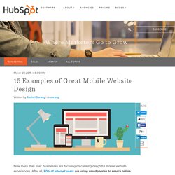 15 Examples of Great Mobile Website Design