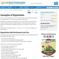 Examples of Hyperboles