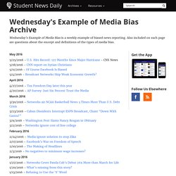 Examples of Media Bias