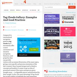Tag Clouds Gallery: Examples And Good Practices