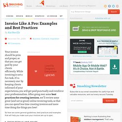Invoice Like A Pro: Examples and Best Practices - Smashing Magaz