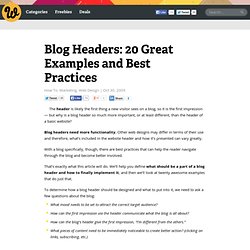 Blog Headers: 20 Great Examples and Best Practices