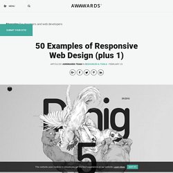 50 Examples of Responsive Web Design (plus 1)