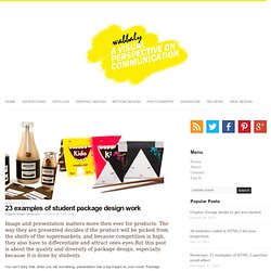 23 examples of student package design work
