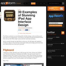 30 Examples of Stunning iPad App Interface Design