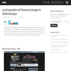 24 Examples of Texture Usage in Web Design