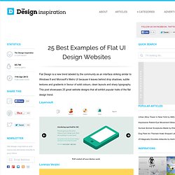 25 Best Examples of Flat UI Design Websites