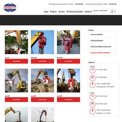 Excavator Mounted Vibratory Hammers