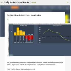 Excel Dashboard - Multi Pages Visualization