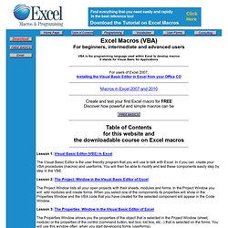 Excel Macros (VBA) Tutorial