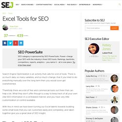 Excel Tools for SEO