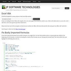 Excel VBA