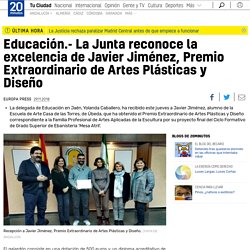 Educación.- La Junta reconoce la excelencia de Javier Jiménez, Premio Extraor...