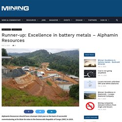 Runner-up: Excellence in battery metals – Alphamin Resources