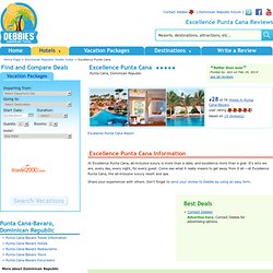 Secrets Excellence Resort - Punta Cana - Debbies Dominican Resort Reviews