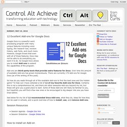 12 Excellent Add-ons for Google Docs