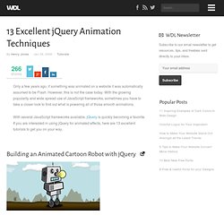 13 Excellent jQuery Animation Techniques