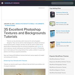 40 Excellent Photoshop Tutorials for Textures and Backgrounds