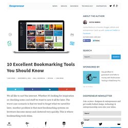 10 Excellent Bookmarking Tools You Should Know