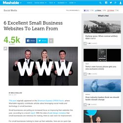 6 Excellent Small Business Websites To Learn From
