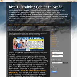 Excellent 6 months redhat linux training companies in noida