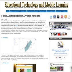 7 Excellent Chromebook Apps for Teachers