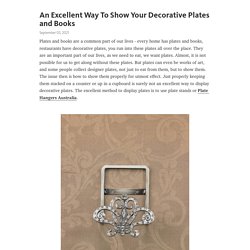 An Excellent Way To Show Your Decorative Plates and Books