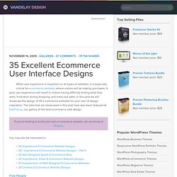 35 Excellent Ecommerce User Interface Designs