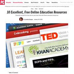 10 Excellent, Free Online Education Resources