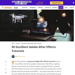 50 Excellent Adobe After Effects Tutorials
