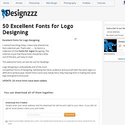 30 Excellent Fonts for Logo Designing