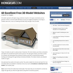 60 Excellent Free 3D Model Websites