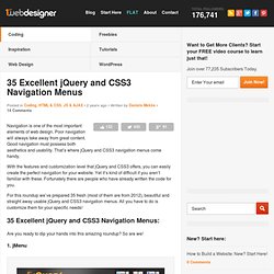 35 Excellent jQuery and CSS3 Navigation Menus